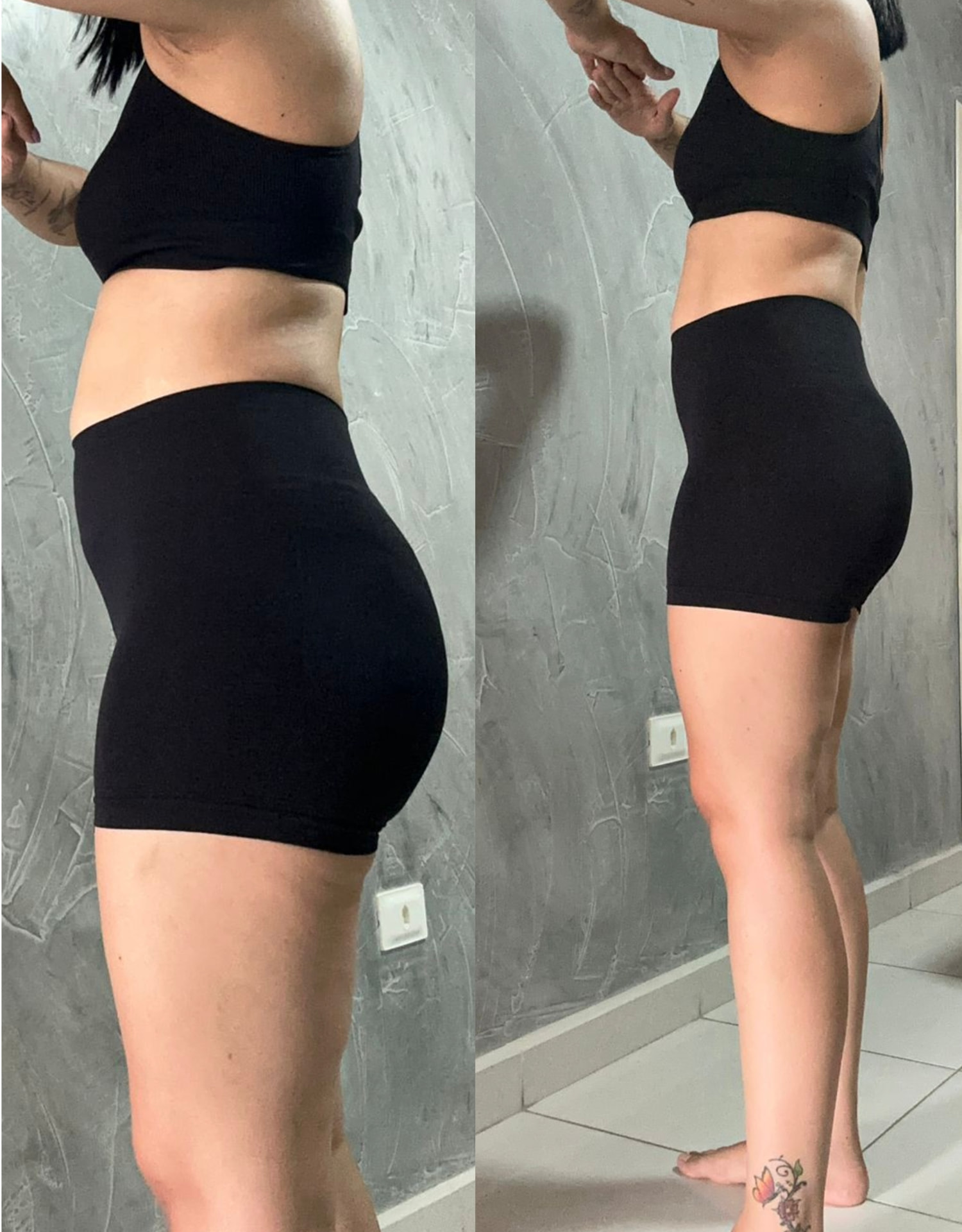 Resultado real 12 — comparativo antes e depois de um aluno acompanhado pela OmniFit
